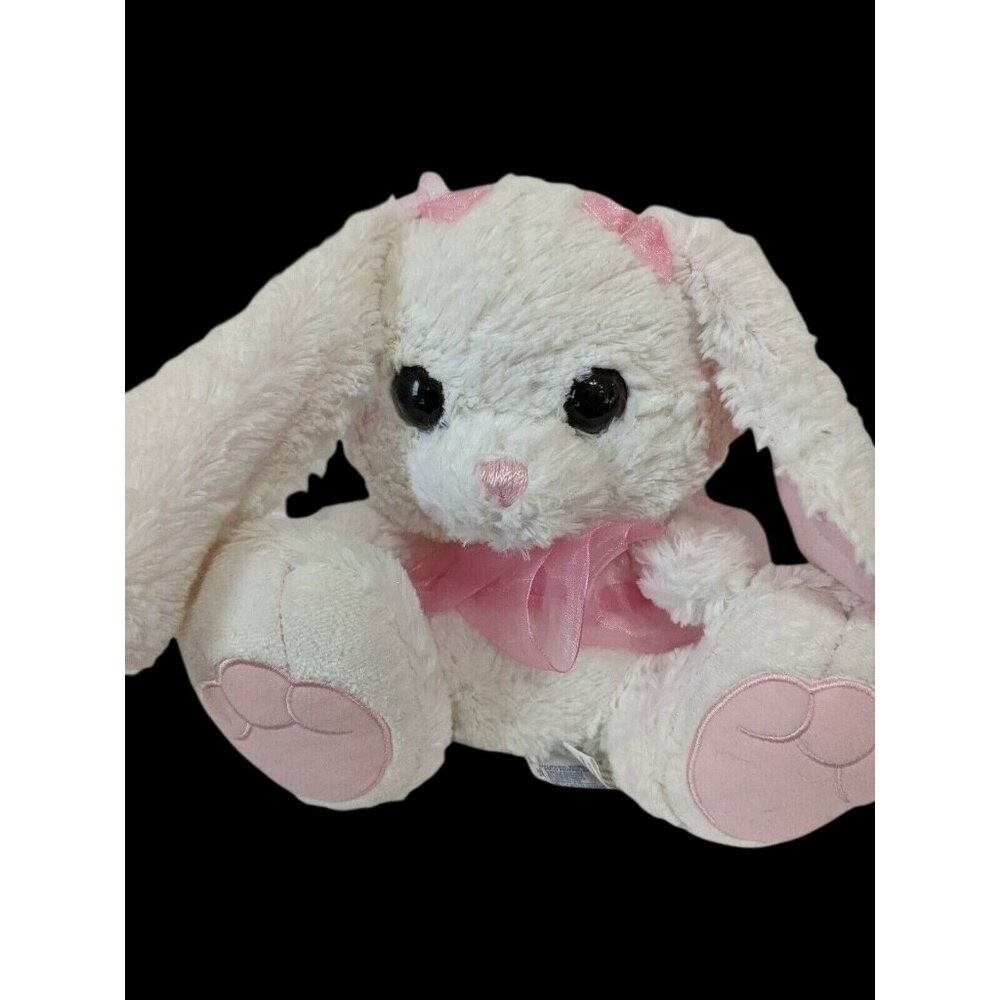 Aurora Plush Bunny Rabbit White Pink Tutu‎ Stuffed Animal Floppy Ears 10 inch